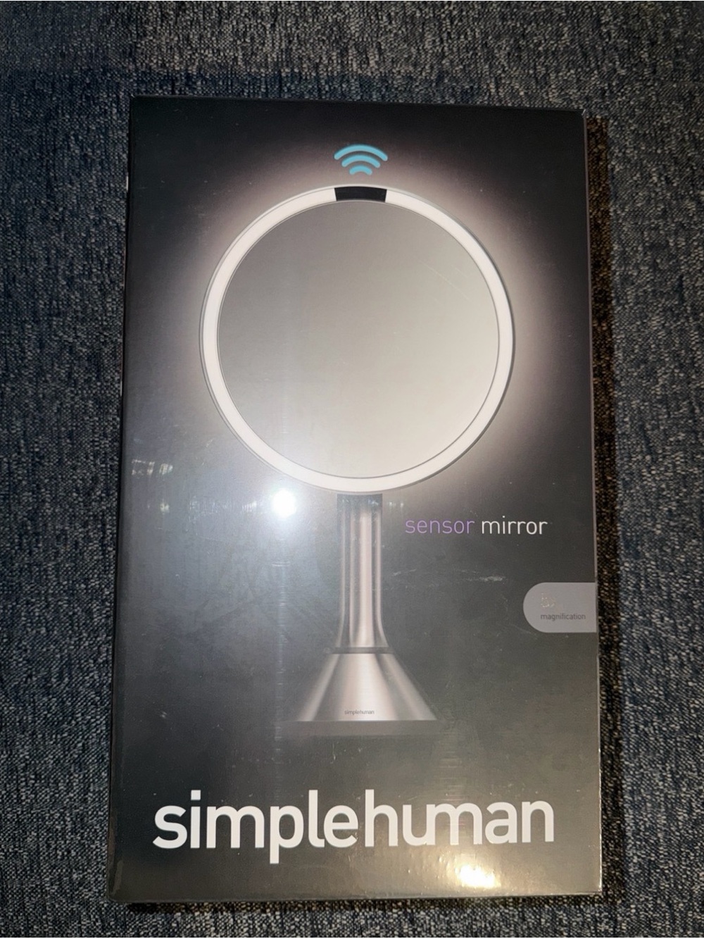 simplehuman Silver LED Rechargeable Sensor Mirror